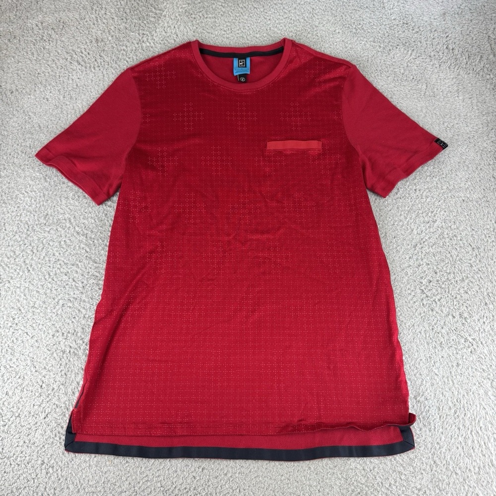Nike Shirt Mens Roger Federer Red Crewneck Performance Rf Court Challenge Tennis